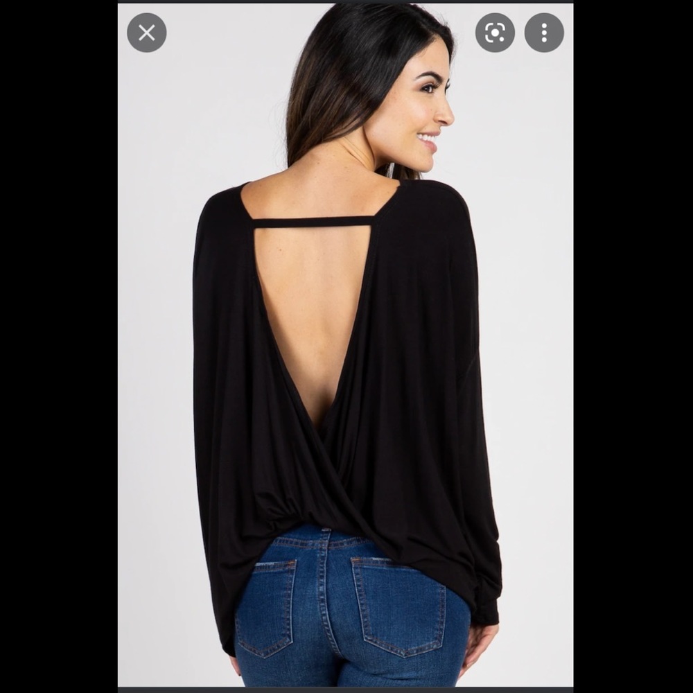 Pinkblush open back shirt
